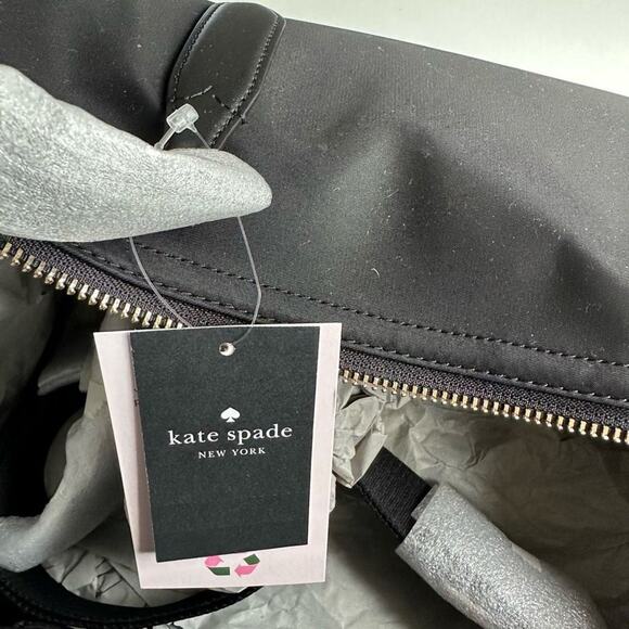Kate Spade Chelsea Nylon Weekender in Black - Picture 9 of 16